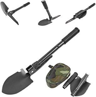Туристична складана міні-лопата Supretto в чохлі shovel1.45 фото